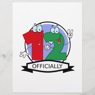 Officially 12 Birthday Banner