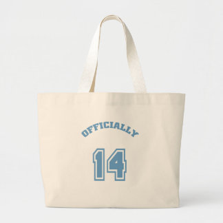 Officially 14 large tote bag