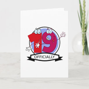 Officially 19 Birthday Banner Card