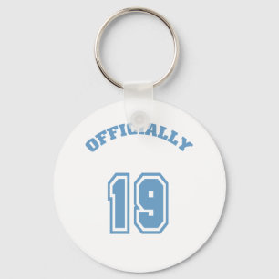Officially 19 keychain