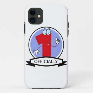 Officially 1 Birthday Banner iPhone 11 Case
