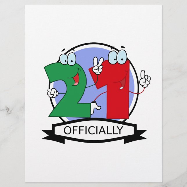Officially 21 Birthday Logo (Front)
