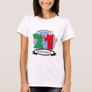 Officially 21 Birthday Logo T-Shirt