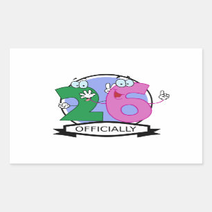 Officially 26 Birthday Logo Sticker