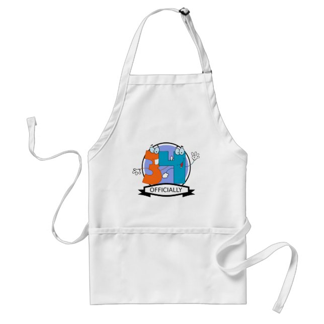Officially 34 Birthday Logo Standard Apron (Front)