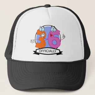 Officially 36 Birthday Banner Trucker Hat