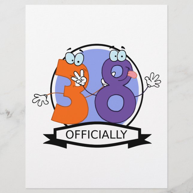 Officially 38 Birthday Banner (Front)