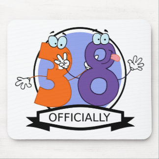 Officially 38 Birthday Banner Mouse Pad