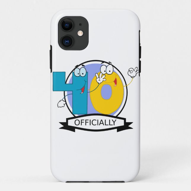 Officially 40 Birthday Banner Case-Mate iPhone Case (Back)