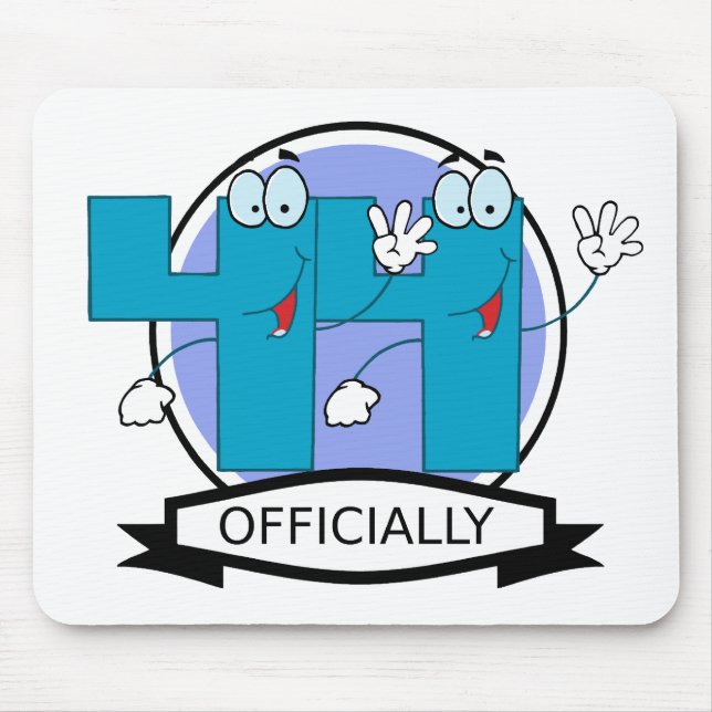 Officially 44 Birthday Banner Mouse Pad (Front)