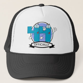 Officially 44 Birthday Banner Trucker Hat