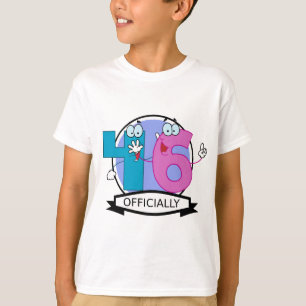 Officially 46 Birthday Banner T-Shirt