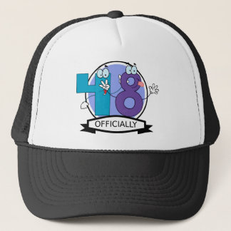 Officially 48 Birthday Banner Trucker Hat