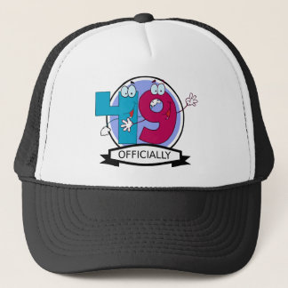 Officially 49 Birthday Banner Trucker Hat
