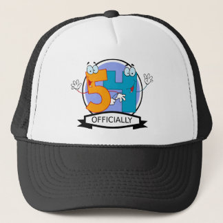Officially 54 Birthday Banner Trucker Hat