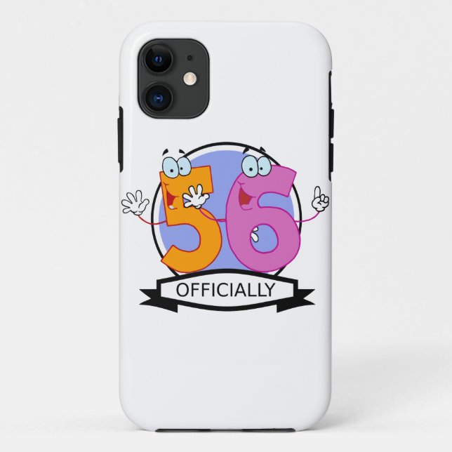 Officially 56 Birthday Banner Case-Mate iPhone Case (Back)