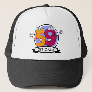 Officially 59 Birthday Banner Trucker Hat