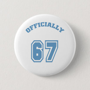 Officially 67 2 inch round button