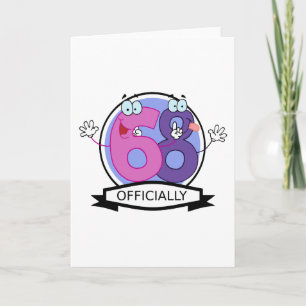 Officially 68 Birthday Banner. Card