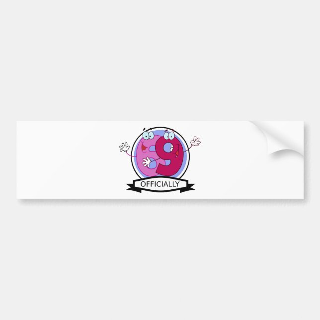 Officially 69 Birthday Banner Bumper Sticker (Front)