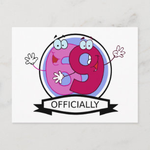 Officially 69 Birthday Banner Postcard