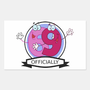 Officially 69 Birthday Banner Sticker