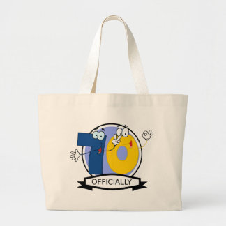 Officially 70 Birthday Banner Large Tote Bag