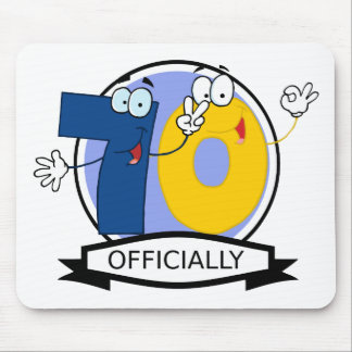 Officially 70 Birthday Banner Mouse Pad
