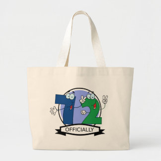 Officially 72 Birthday Banner Large Tote Bag