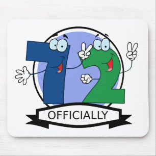 Officially 72 Birthday Banner Mouse Pad