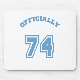Officially 74 mouse pad