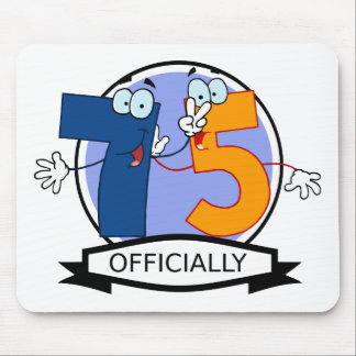 Officially 75 Birthday Banner Mouse Pad