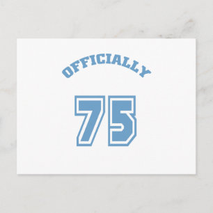 Officially 75 postcard