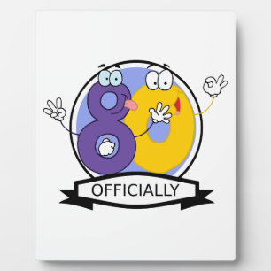 Officially 80 Birthday Banner Plaque