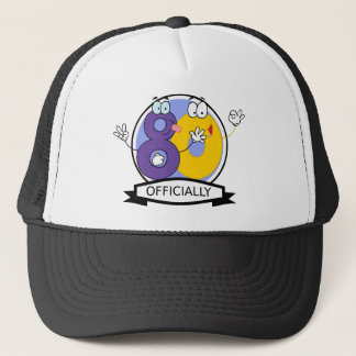 Officially 80 Birthday Banner Trucker Hat