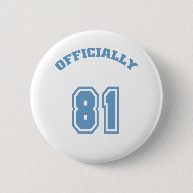 Officially 81 2 inch round button (Front)