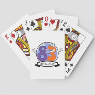 Officially 83 Birthday Banner. Playing Cards