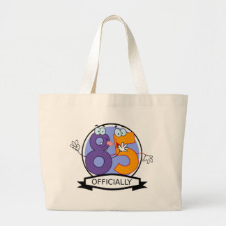Officially 85 Birthday Banner Large Tote Bag