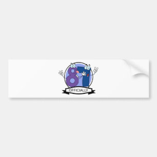 Officially 87 Birthday Banner Bumper Sticker