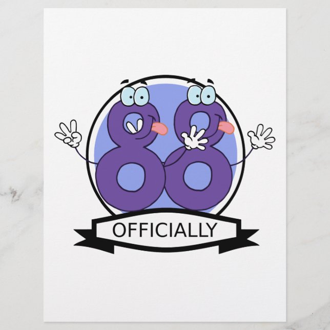 Officially 88 Birthday Banner (Front)