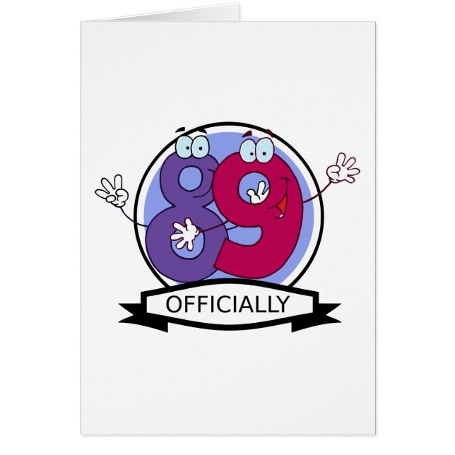 Officially 89 Birthday Banner (Front)