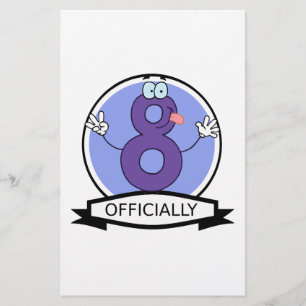 Officially 8 Birthday Banner