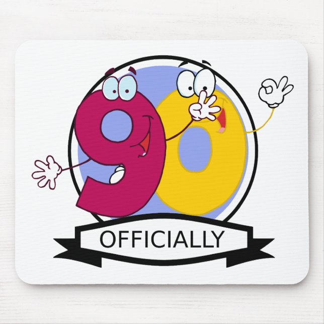 Officially 90 Birthday Banner Mouse Pad (Front)