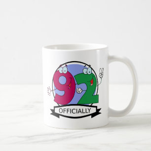 Officially 92 Birthday Banner Coffee Mug