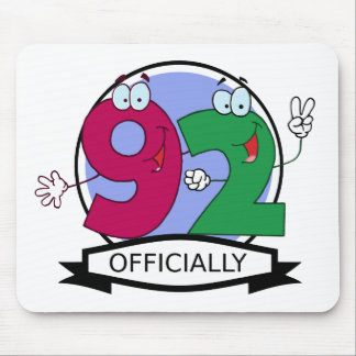 Officially 92 Birthday Banner Mouse Pad