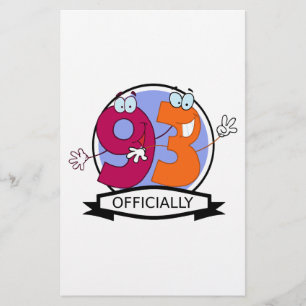 Officially 93 Birthday Banner