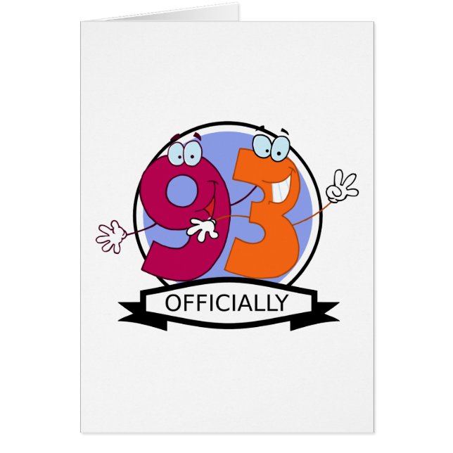 Officially 93 Birthday Banner (Front)