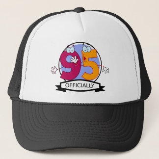 Officially 95 Birthday Banner Trucker Hat