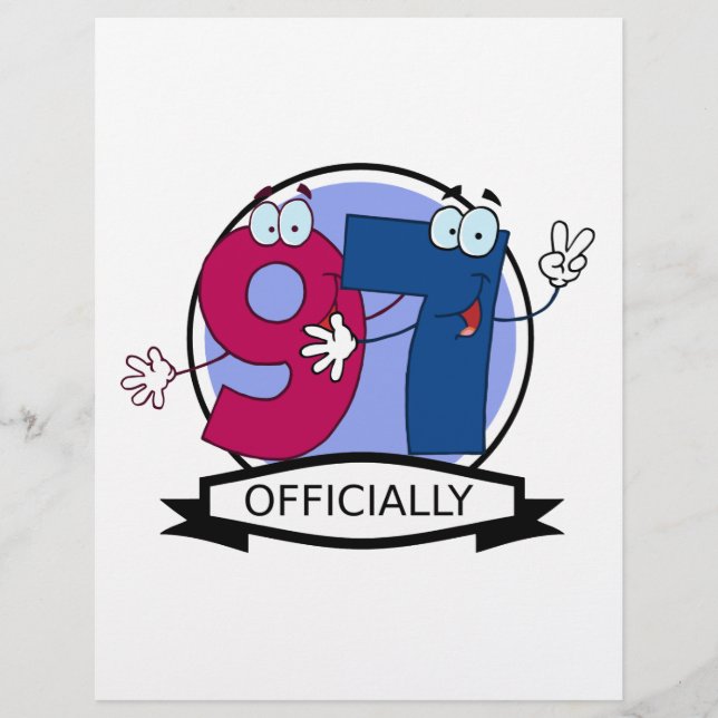 Officially 97 Birthday Banner (Front)