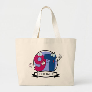 Officially 97 Birthday Banner Large Tote Bag